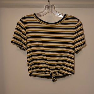 Cropped Striped Shirt